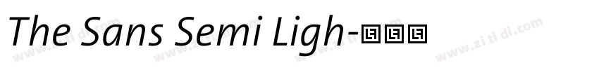 The Sans Semi Ligh字体转换 The Sans Semi Ligh字体转换